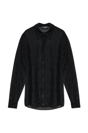 Saint Laurent Silk shirt with lurex threads | Men's | Vitkac